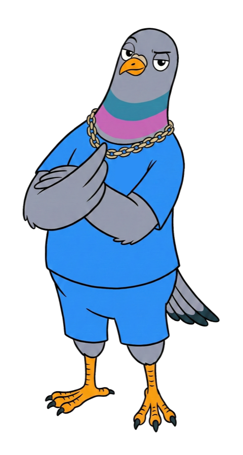 Il piccione, mascotte de I Tifosissimi